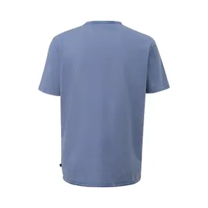 Basic Vintage Effect T-Shirt with Rolled Hem QS image-1