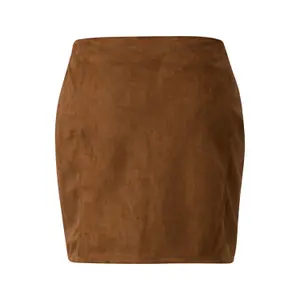 Fitted Faux Suede Mini Skirt Women QS image-1