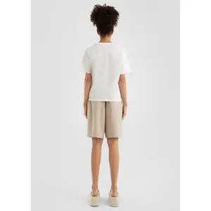 Women's Drop Shoulder T-Shirt with Front Print QS image-4