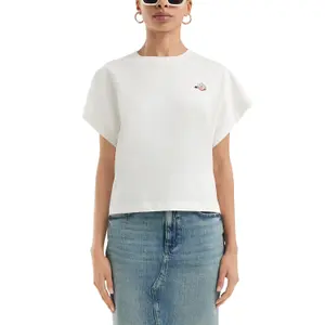 Loose Fit Batwing Sleeve T-Shirt for Women QS image-2