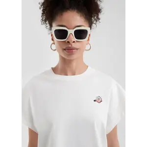 Loose Fit Batwing Sleeve T-Shirt for Women QS image-3