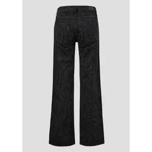Women's Animal Print Wide Leg Jeans QS Catie image-2