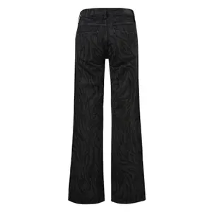 Women's Animal Print Wide Leg Jeans QS Catie image-3