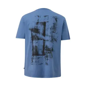 Round Print Crew Neck T-Shirt QS image-1