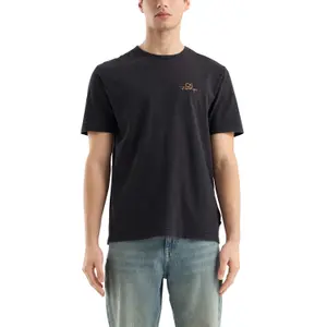 Round Print Crew Neck T-Shirt QS image-2
