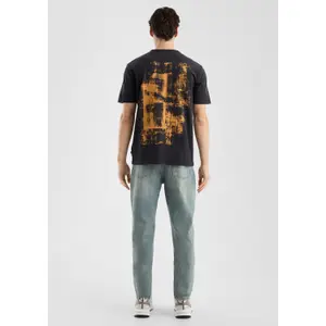 Round Print Crew Neck T-Shirt QS image-4