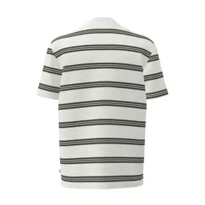 Striped Ribbed Jersey T-shirt QS image-1