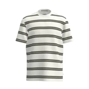 Striped Ribbed Jersey T-shirt QS image-6