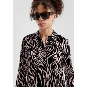 Long Sleeve All Over Print Women's Blouse QS image-3