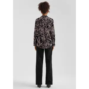 Long Sleeve All Over Print Women's Blouse QS image-4