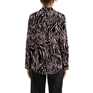 Long Sleeve All Over Print Women's Blouse QS image-5