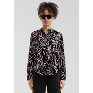 Long Sleeve All Over Print Women's Blouse QS image-6