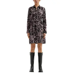 Shirt Dress with Belt Women QS image-2