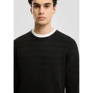 Textured Ribbed Wash Jersey Sweater QS image-3
