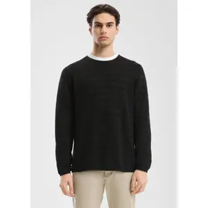 Textured Ribbed Wash Jersey Sweater QS image-6