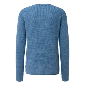 Openwork Washed Knit Sweater QS image-1