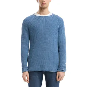 Openwork Washed Knit Sweater QS image-2