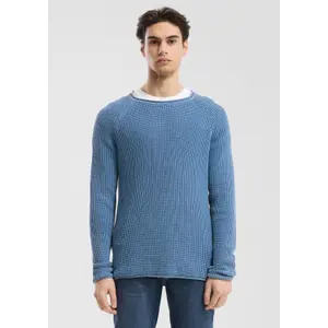 Openwork Washed Knit Sweater QS image-6