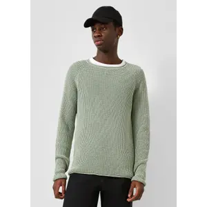 Openwork Washed Knit Sweater QS image-6