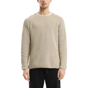 Openwork Washed Knit Sweater QS image-2