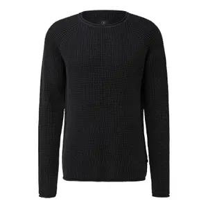 Openwork Washed Knit Sweater QS image-0