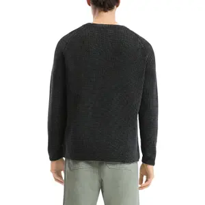 Openwork Washed Knit Sweater QS image-5