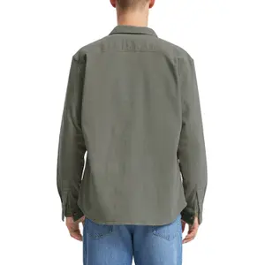 Long Sleeve Corduroy Overshirt with Pockets QS image-5