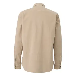 Long Sleeve Corduroy Overshirt with Pockets QS image-1