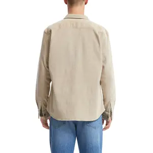 Long Sleeve Corduroy Overshirt with Pockets QS image-5