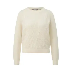 Lace Pattern Cotton Jumper for Women QS image-0