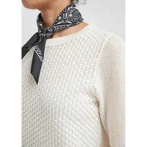 Lace Pattern Cotton Jumper for Women QS image-3