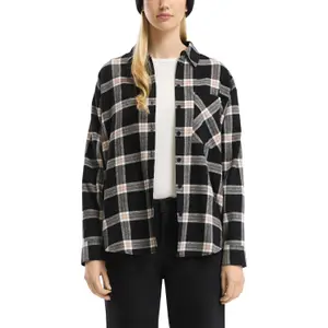 Women's Check Flannel Shirt QS image-2