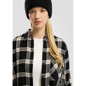 Women's Check Flannel Shirt QS image-3