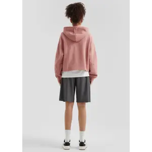 Women's Oversized Hoodie with Textured Pattern QS image-4