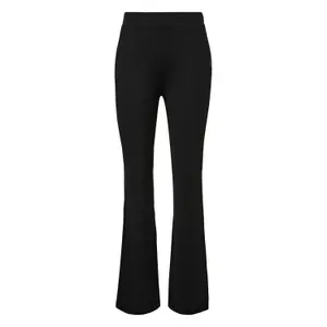 Women's Bootcut Flared Jersey Trousers with Slits QS image-0