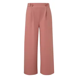 Wide High-Waisted Culotte Trousers Women QS image-0