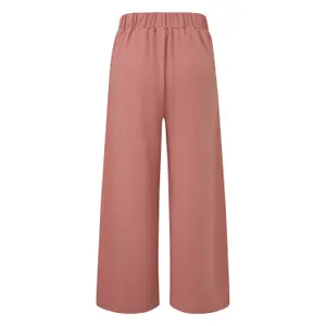 Wide High-Waisted Culotte Trousers Women QS image-1