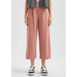 Wide High-Waisted Culotte Trousers Women QS image-6