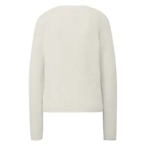 Women's Mélange Knit Raglan Sleeve Pullover QS image-1