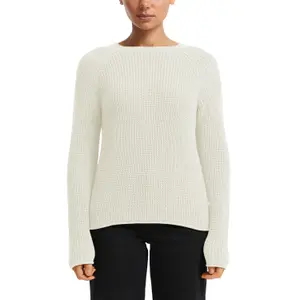 Women's Mélange Knit Raglan Sleeve Pullover QS image-2