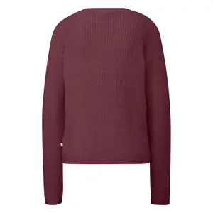 Women's Mélange Knit Raglan Sleeve Pullover QS image-1