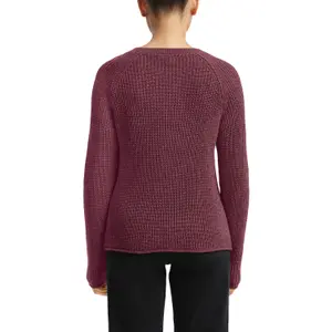 Women's Mélange Knit Raglan Sleeve Pullover QS image-5
