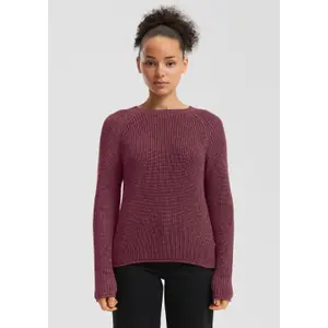 Women's Mélange Knit Raglan Sleeve Pullover QS image-6