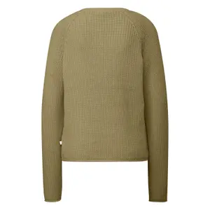 Women's Mélange Knit Raglan Sleeve Pullover QS image-1