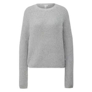 Women's Mélange Knit Raglan Sleeve Pullover QS image-0
