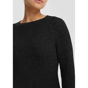 Women's Mélange Knit Raglan Sleeve Pullover QS image-3