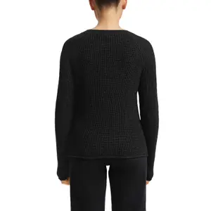 Women's Mélange Knit Raglan Sleeve Pullover QS image-5