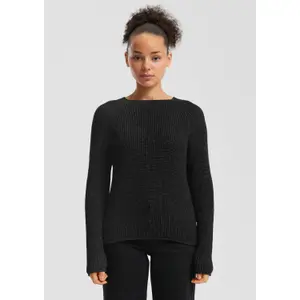 Women's Mélange Knit Raglan Sleeve Pullover QS image-6