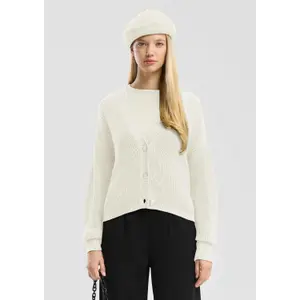 Women's Cotton Blend Cardigan QS image-6