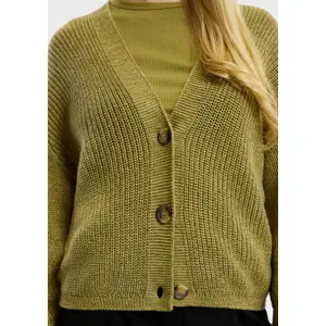 Women's Cotton Blend Cardigan QS image-3
